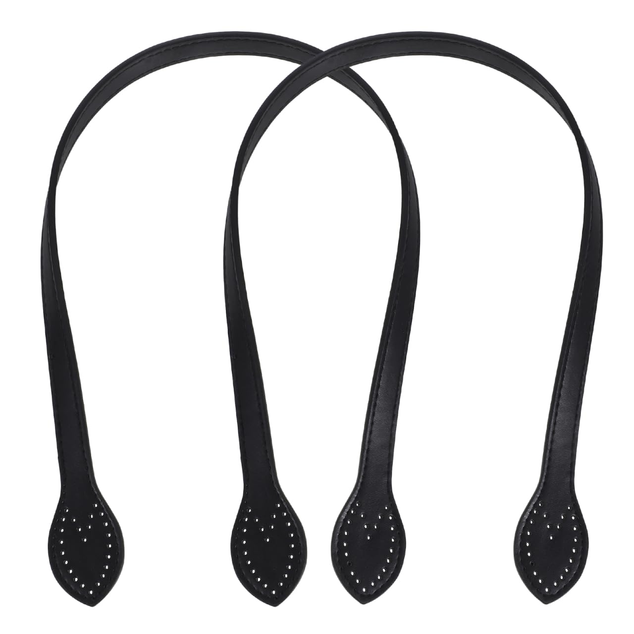 SUPVOX Black Wallet 2pcs 24 Leather Purses Straps Leather Bag Handles Replacement Purse Straps Handbag Bag Wallet Straps (Black) Women Sling Bag Crossbody