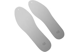 Stxdynjy Stainless Steel Insoles (1 Pair), Ergonomic Design, Superior Quality, Accessory, Puncture Resistant, EU45