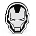 Iron Man Helmet Mask Avengers Assemble Marvel Comics Auto Car Truck SUV Vehicle Garage Home Office School 3D Chrome Emblem Decal - Chroma Emblemz