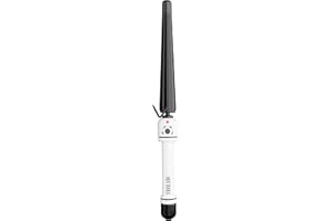 HOT TOOLS Professional Nano Ceramic Extra Long Tapered Curling Iron for Shiny Curls, 3/4 to 1 1/4 Inches