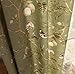 pureaqu Birds Floral Pattern Curtain Panels Grommet Top Curtains for Living Room Printed Country Retro Style Bedroom Window Drapes for Dining Room Kitchen 1 Panel Green W39 x H63 Inch
