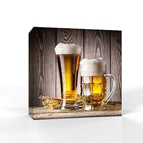 Beer Pictures Home Wall for Bedroom Living Room Paintings Framed