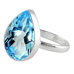 SURYAGEMS Genuine Faceted Pear Shape Stone for