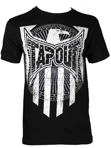 One Punch Tapout Capitalized Black Men's T-Shirt (CAP) X-Large