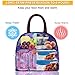 BALORAY Lunch Bag for Women Men Insulated Lunch Box for Adult Reusable Lunch Tote Bag for Work, Picnic or Travel (Purple Starry)