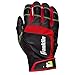 Franklin Sports MLB Adult Shok-Sorb Neo Batting Gloves, Black/Red/Yellow, Large