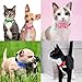 Didog Pretty Breakaway Cat Collars with Fish Shaped ID Tags,Bow-Tie Cat Collar Charms for Kitten Small Dogs,Red