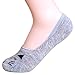 QBSM 3 Pack Womens Girls Cute Cat Socks Cotton No Show Liners Low Cut Socks Mother's Day Gift
