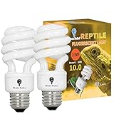 2 Pack 13-Watt Reptile Bulb Desert UVA UVB Light