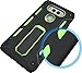 LG V20 Case, Heavy Duty Dual Layer [Kickstand Series] Internal Hard ABS Protection Phone, External Silicone Rubber Shockproof with Kickstand LG V20 Phone Case Cover (Green Black)
