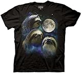 Three Wolf Moon Shirt Parody - Three Sloth Moon Shirt - 100% Cotton T-Shirt Tee