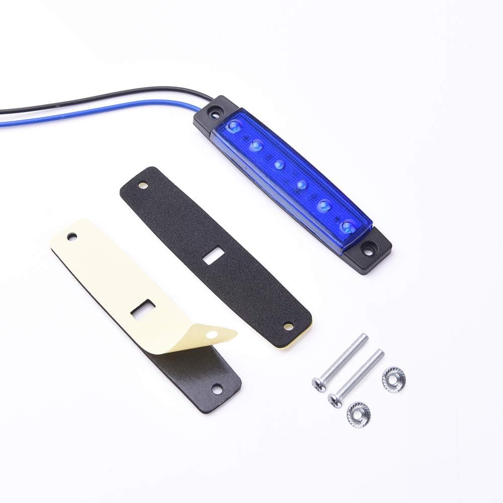 MNJ MOTOR 6pcs Marine Boat Fishing Lights, 12V Waterproof Utility Led Interior Light - Boat Deck Courtesy Transom Cockpit Light For Yacht Fishing Pontoon Boat Sailboat Kayak Bass Boat Vessel-Blue: Automotive