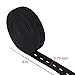 11 Yard Elastic Bands Spool Sewing Band Flat Elastic Cord with Buttonhole, 2 Pack, White and Black (1.9 cm in Width)