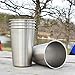 VIVO Steel Tumbler, 16oz BPA Free Glass, Set of 10 (CUP-SS10)