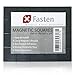 XFasten Magnetic Squares 3/4-Inch x 3/4-Inch (Set of 100) Adhesive Magnets for Magnetic Business Cards, Flash Cards, Name Tags and Fridge Organization