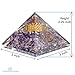 Healing Chakra Pyramid for Positive Energy & stress relief | Amethyst ORGONE Energy Generator device with FLOWER OF LIFE for Prosperity, abundance- Tesla Copper Coil and Quartz Point for meditation.