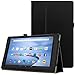 Fire HD 10 (2015 5th Gen) Case - HOTCOOL Slim New PU-Leather Folio With Auto Wake/Sleep Feature Cover Case For Amazon Kindle Fire HD 10.1 Inch (5th Generation - 2015 Release) Tablet, Black