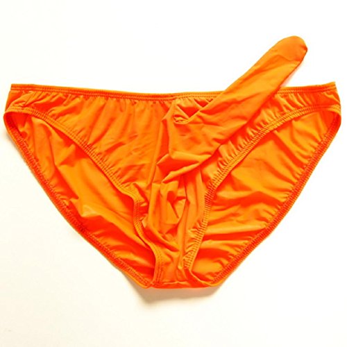 WenMei Men's milk silk Sexy G String Long Sheath Underwear tight Thongs