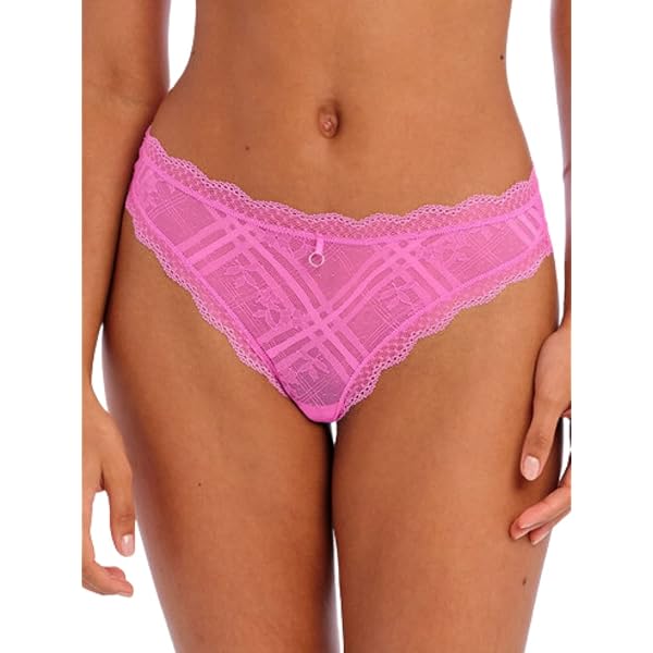 Freya Rose Blossom Thong Donna - Intimo Bikini In Pizzo Rosso, Lacci E Fiocchi, Taglie Comode
