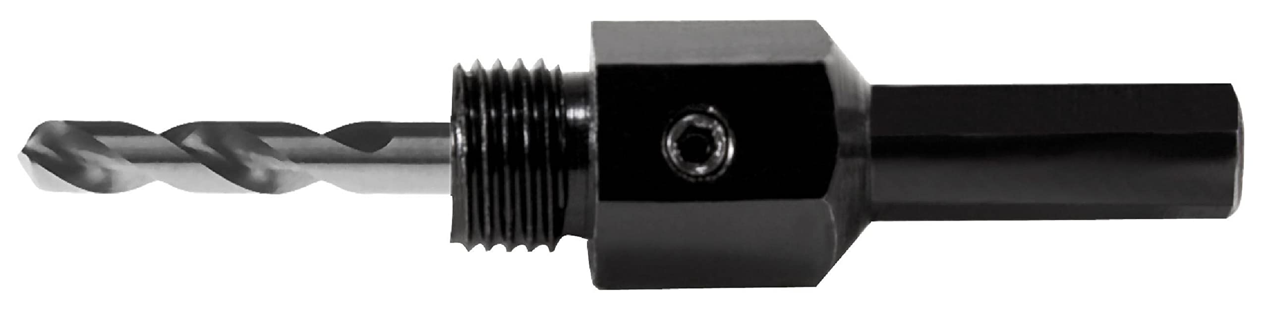 Ruko HSS Arbor Holder Including Pilot Drill Bit, M 16 x 1.50mm, Bright Finish, 12.0 mm Shank Diameter, R128214