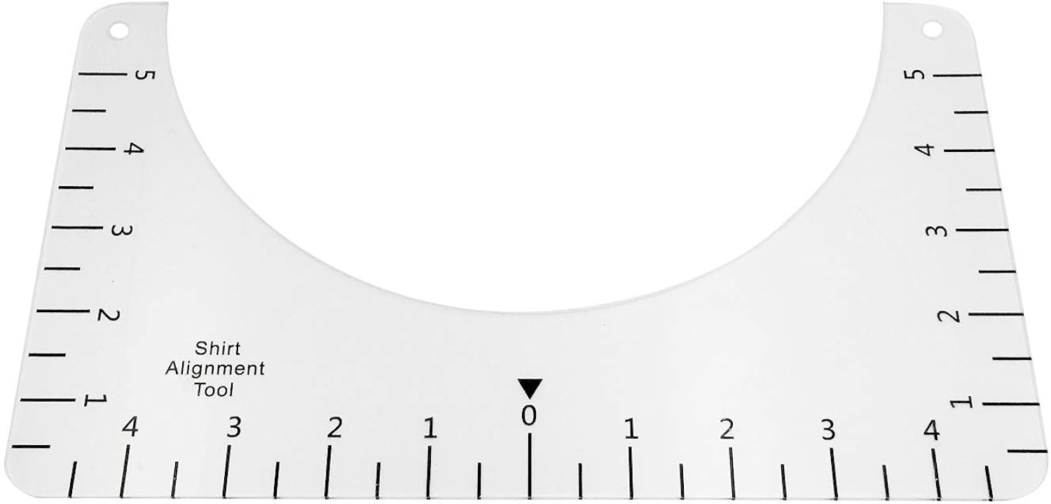 amazoncom t shirt alignment rulercraft ruler with guide tool for