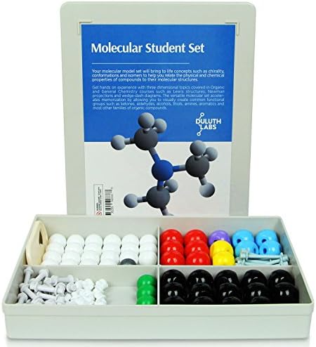 Duluth Labs Organic Chemistry Molecular Model Student Set - (54 Atoms and 70 Bond Parts) - MM-003