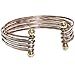 Zad Mixed Metal Hammered Cuff Fashion Bracelet