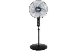 InfiniPower Oscillating 16″ Adjustable 3 Speed Pedestal Stand Fan with Remote Control for Indoor, Bedroom, Living Room, Home Office & College Dorm Use