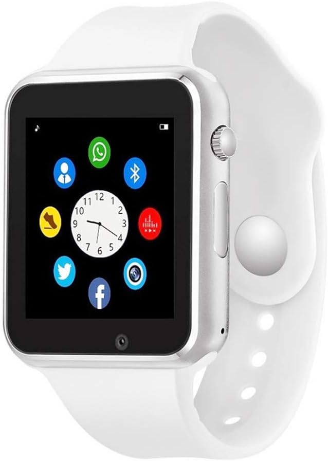 Smart Watch - Aeifond Bluetooth Smartwatch Touchscreen Smart Wrist Watch Fitness Tracker with Camera Pedometer SIM SD Card Slot (White)