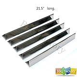 bbq factory JPX35 JPX34 Replacement Weber Stainless Steel Flavorizer Bars / Heat Plate, Set of 5, 21.5