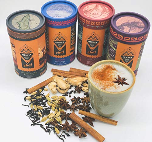 Molina-Chai-Madagascar-1000gr-Premium-Chai-Latte-mit-Bio-Kokosbluetenzucker-Klassische-Gewuerzmischung-mit-Bourbon-Vanille-Honig-Sandelholz-Laktosefrei Molina-Chai-Madagascar-1000gr-Premium-Chai-Latte-mit-Bio-Kokosbluetenzucker-Klassische-Gewuerzmischung-mit-Bourbon-Vanille-Honig-Sandelholz-Laktosefrei
