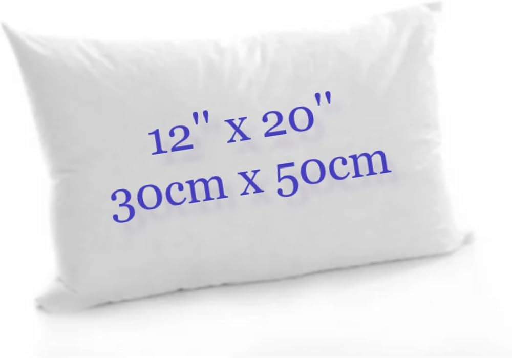 Generic Rectangular Hollowfibre Cushion Pads 12x20 Inner Inserts