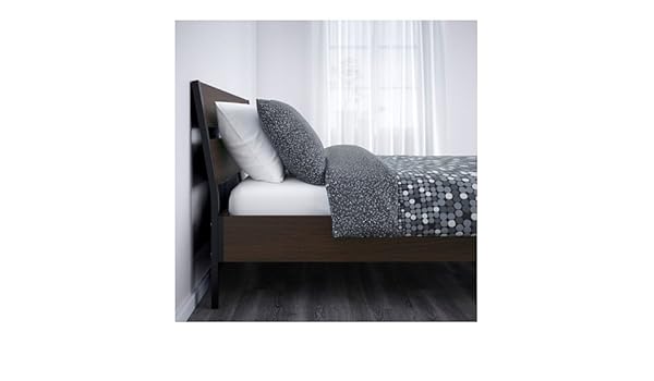 Amazon Com Ikea Queen Size Bed Frame Dark Brown Luroy