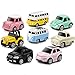 GEYIIE Pull Back Cars Alloy Vehicles Set Mini Car Model Construction and Raced Trucks for Toddlers Gift 8 Cars