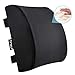 Memory Foam Lumbar Support Back Cushion for Back Pain Relief, Lumbar Support Pillow for Office Chair or Car Seat with Washable Mesh Cover and Dual Adjustable Straps, Black