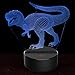 BEISHIDA Night Lights for Kids Dinosaur Lamp Kids Night Light Christmas Gifts Decorations Dinosaur Toys 3D Bedside Lamps 7 Colors Change Nightlights Birthday Gifts for Girls Boys Baby (Indoraptor-03)