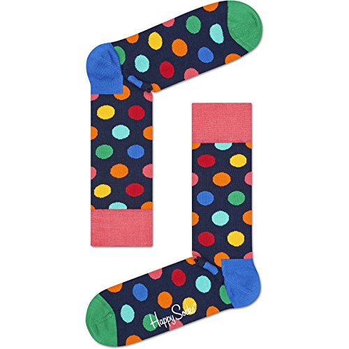 Happy socks men s big dot dress socks 1 pack (multi dot…