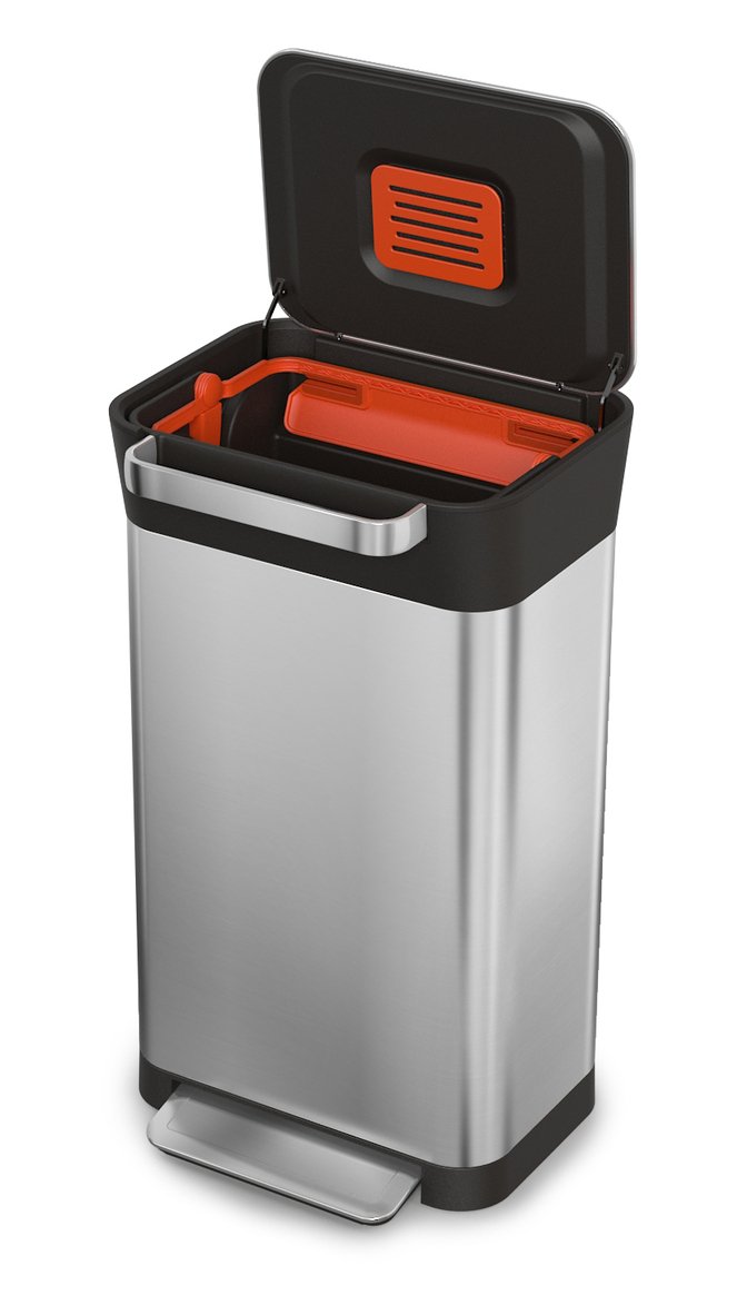 Joseph Joseph 30030 Intelligent Waste Titan Trash Can Compactor, 8