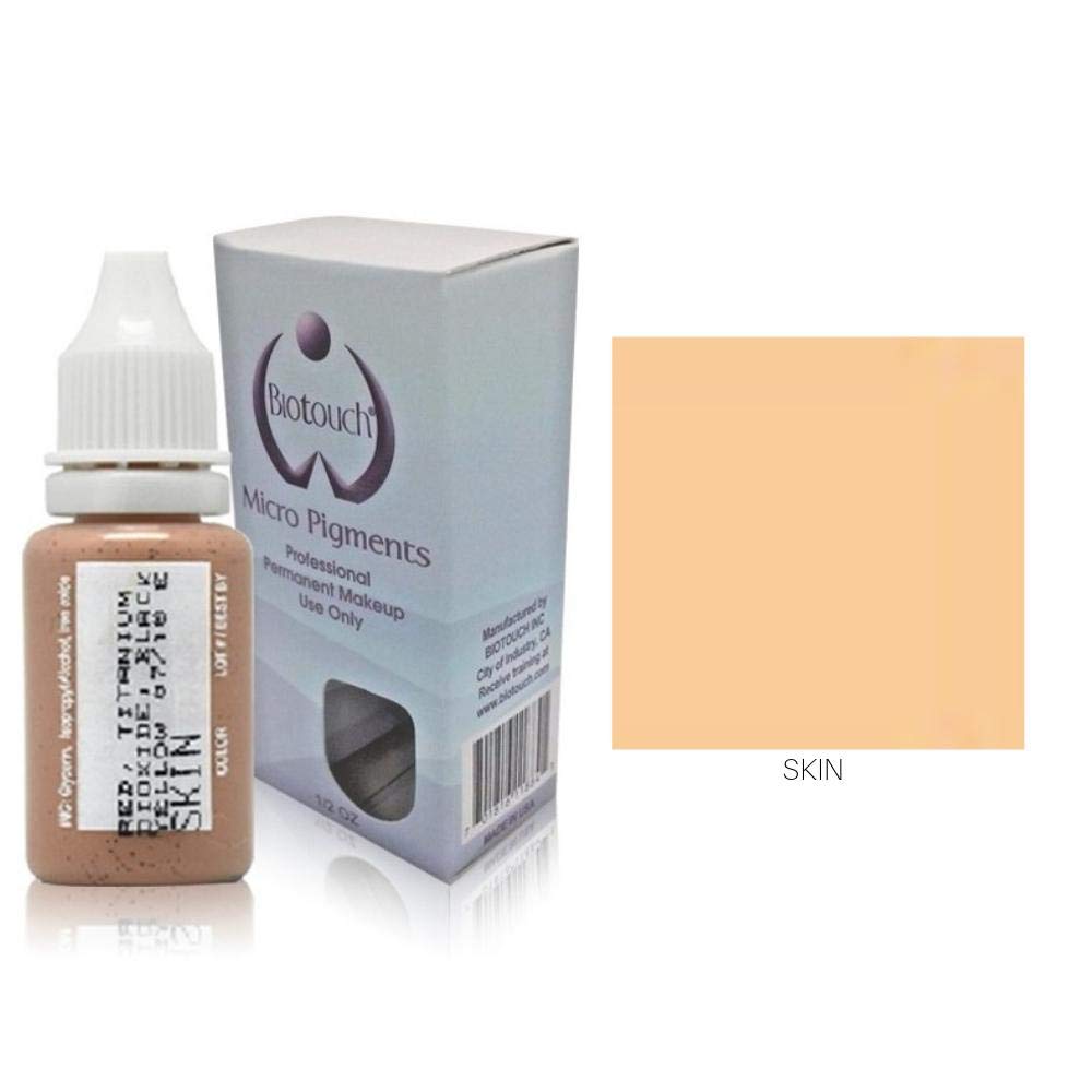 Amazon Com Biotouch Micropigment Skin Lighten Pigment Color Permanent Makeup Microblading Supplies Eyebrow Shading Micropigmentation Cosmetic Tattoo Ink Lip Eyeliner Feathering Hair Stroke Large Bottle 15ml Tattooing Products Beauty