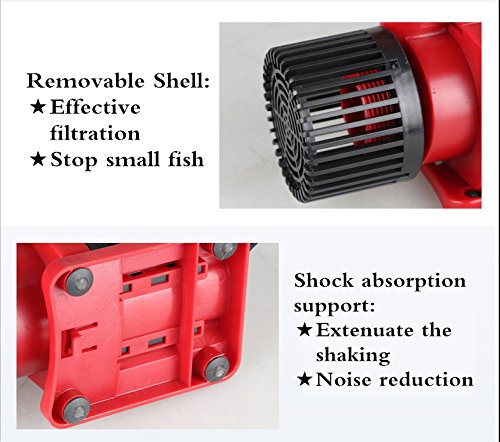 SUNSUN JDP-3500 Controllable Dc Variable Water Pump 1585GPH with Controller for Marine Freshwater Aquarium Pond Circulation