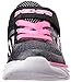Skechers Kids girls Pepsters Colorbeam Sneaker , Black/White/Pink, 2 M US Little Kid