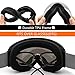 HONGDAK Ski Goggles Snowboard Snowmobile Men Women Anti Fog Polarized OTG Over Glasses Snow Sports Sunglass Snowboarding Jet Skiing Youth Kids