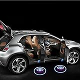 Wireless Projector Car Logo Shadow Door Welcome Step LED Light for Toyota - Pair