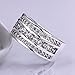 NYKKOLA Fashion 925 Silver Beautiful Jewelry Cubic Zirconia Crystal Engagement Wedding Ring Band(O)
