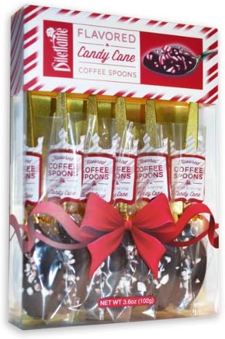 Dilettante Flavored Candy Cane Coffee Spoons in Gift Box