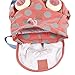 Hessie Little Girls Boys Safety Harness Backpack, Canvas Travel/School/Preschool Mini Bag, Kids Animal Rucksack with Anti-lost Belt, Pink Bunny Backpack - Orange Bunny