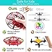 DaycMy Mini UFO Drone Toys for Kids Hand-Controlled UFO Flying Ball Drone with Led Light for Kids, Boys and Girls Toys(Red)