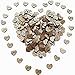 100pcs Rustic Wooden Love Heart Wedding Table Scatter Decoration Crafts(0.6 inch)