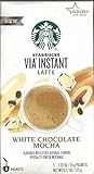 Starbucks Via Instant Latte White Chocolate Mocha (1 Box 5 1.23 Oz Packs)
