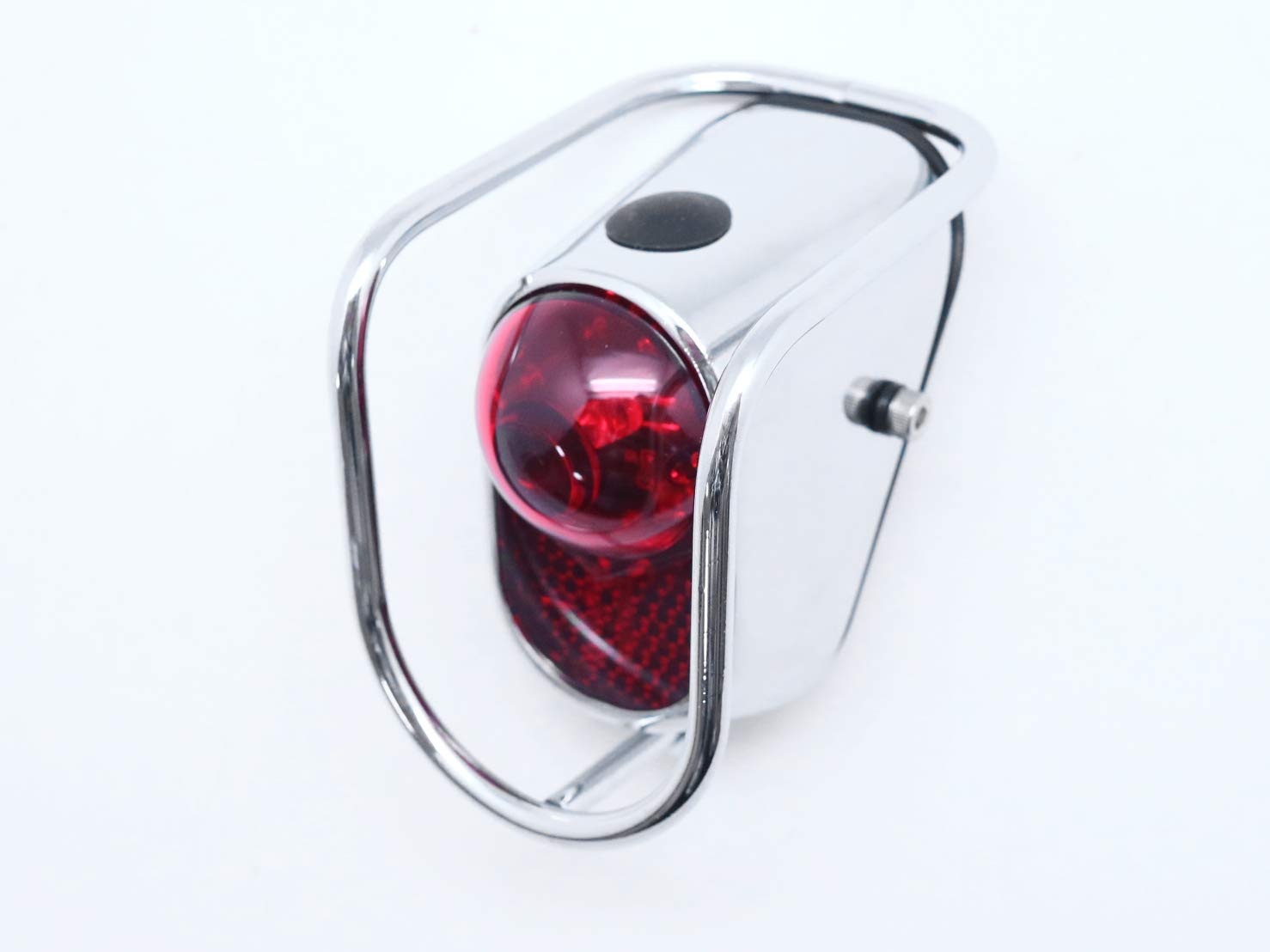 Bicycle Rear LED Tail Lights Chrome Old School Vintage Classic Tour W